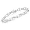Haus of Brilliance Silver 1/5 Cttw Diamond 7” Infinity Heart Tennis Bracelet - 3 of 4