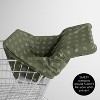 Sweet Jojo Designs Boy, Girl, Unisex/Gender Neutral 5-in-1 Multi Use Baby Nursing Cover Jungle Green and White - 4 of 4