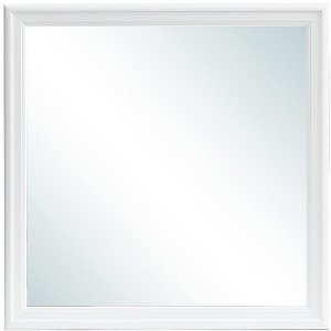 Passion Furniture Lorana 38 in. x 38 in. Modern Square Framed Silver Champagne Dresser Mirror - 1 of 4