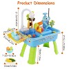 Angel Sar 3-in-1 Kids Water Play Sink with Electric Faucet, Kitchen & Fishing Game Table with Running Water, Indoor Outdoor Role Play Toy - 2 of 4