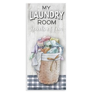 Stupell Industries Laundry Room with Plaid, 7" x 17" - 1 of 4