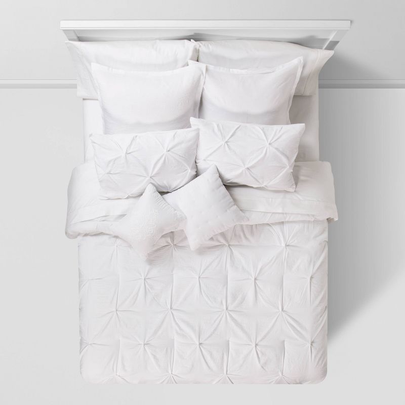 8pc Pinch Pleat Comforter Bedding Set - Threshold™, 2 of 11