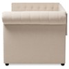 Twin Mabelle Modern and Contemporary Fabric Trundle Daybed - Baxton Studio - image 3 of 4