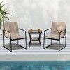 Costway 2/4 PCS Outdoor Dining Chairs Patio Furniture Chair with Breathable Seat & Backrest - 2 of 4