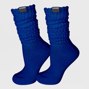 LECHERY Unisex Scrunch Slouchy Woven Tab Socks (1 Pair) - 1 of 4