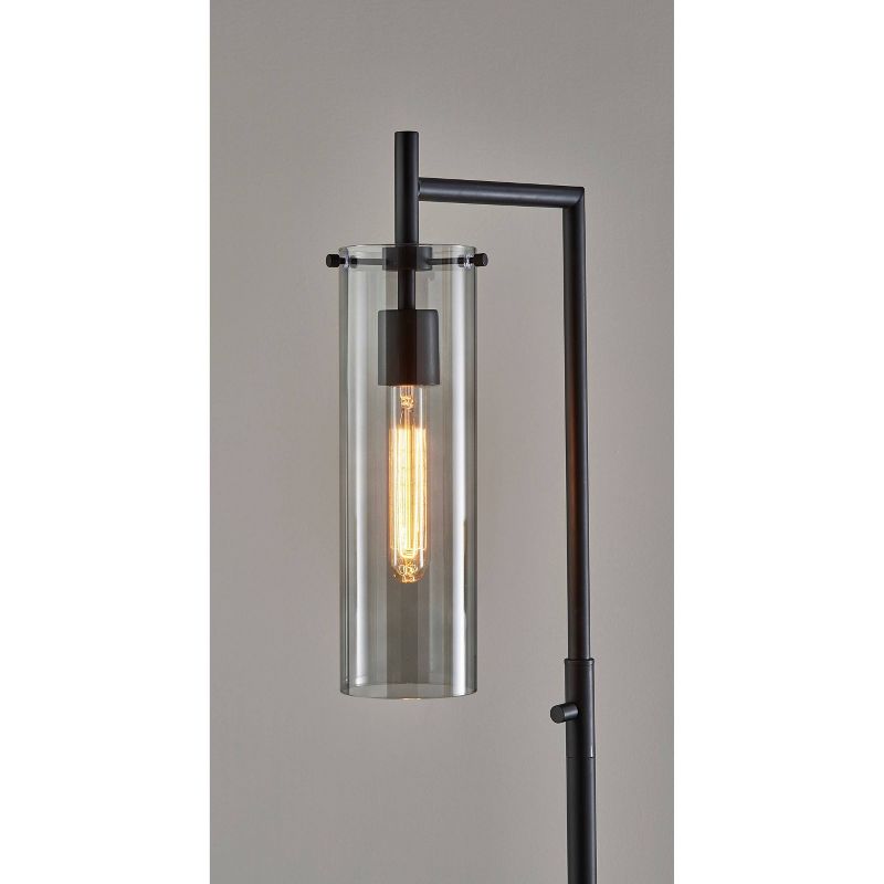 1-Light Dalton Floor Lamp Black (Includes Light Bulb) - Adesso, 4 of 6