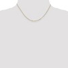 Black Bow Jewelry 1.25mm 10k Yellow Gold Flat Figaro Chain Necklace - 2 of 4