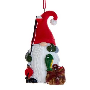 Kurt Adler Resin Ornament for Christmas Tree, Gnome Fisherman - 1 of 1