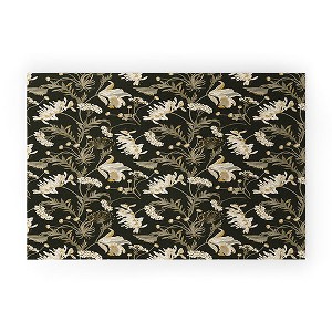 Iveta Abolina Poesie French Garden Charcoal Welcome Mat - Deny Designs - 1 of 3