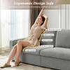 Dyonery 80" W Loveseat Sofa, Mid Century Modern Decor Love Seat Couches for Living Room, Small Couch for Bedroom - 3 of 4