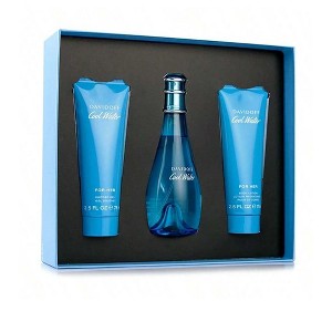Cool Water 3 Pc Set Women Edt Spray 3.4, Body Lotion 2.5, Shower Gel 2.5 Oz - 1 of 3