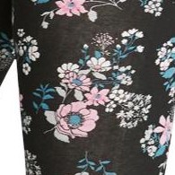 black multi floral