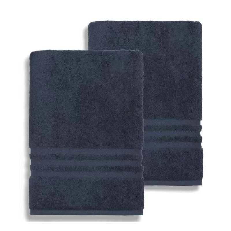 Denzi Turkish Towel Bath Sheet Twilight Blue - Linum Home Textiles, 4 of 5
