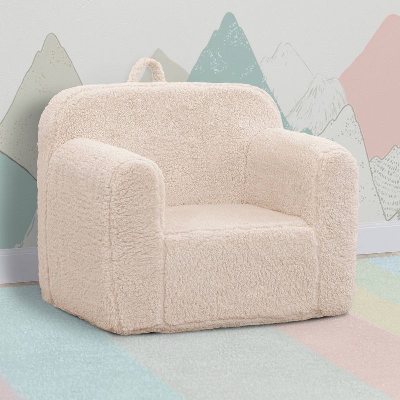 Delta Children Kids' Cozee Faux Shearling Chair - 18 Months and Up, 3 of 7
