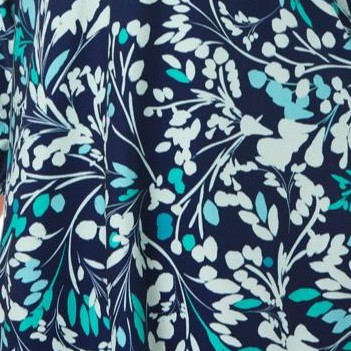 navy sprig floral