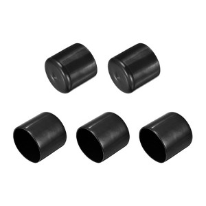 Unique Bargains Vinyl Rubber Screw Thread Bolt Plug Round Tube Insulated Protective Caps 5 Pcs - 1 of 4