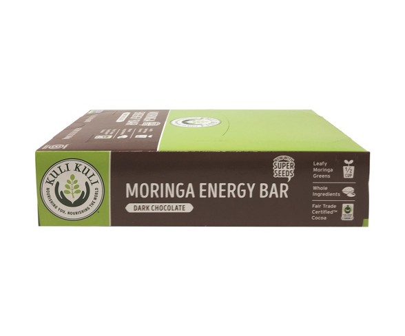 Kuli Kuli Moringa Energy Vegan Bar - Dark Chocolate - 12pk