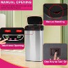 BestMassage Automatic Sensor Stainless Steel Trash Can with 80L Capacity - 4 of 4