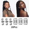 Unique Bargains Hollow Design Hair Cuffs Dreadlock 20 Pcs - 3 of 4