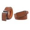 Braveman | Men's Sliding Buckle Adjustable Leather Ratchet Belt - 3 of 3