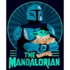 Men's Star Wars The Mandalorian Father's Day Mando and Grogu Retro Logo T-Shirt - image 2 of 4