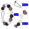 Unique Bargains 12 Beads Stainless Steel Durable Flag Pole Beaded Retainer Ring 0.98" Black/White/Gray - 3 of 4