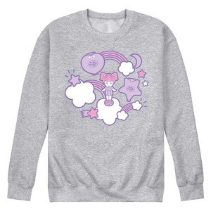 Men's - Polly Pocket - Polly Pocket Sticker Collage Graphic Fleece Sweatshirt - 1 of 4