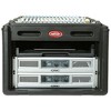 SKB Roto Rack/Mixer Console, 10U Slanted Rackmount on top, 6U Rackmount in Front with Steel Threaded Rails, Hard Lid and Doors and Side Access Ports - 3 of 4
