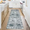 Vintage Rug Washable Rug Indoor Soft Faux Wool Living Room Rug - 3 of 4