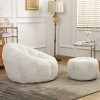 Accent Chair Modern with Faux Fur Upholstery and Ergonomic Backrest for Living Room 39.7in-3irtyhousy - 2 of 4