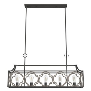 Stone Creek 9.5" Rustic Chandelier Noble Bronze Ceiling Light 5 Bulbs Dimmable - 1 of 1