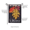Welcome Autumn Leaves Garden Linen Flag - 4 of 4