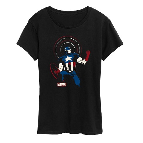 Women's - Marvel - Shield Pose Short Sleeve Graphic T-Shirt - image 1 of 4