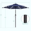 Sonkuki 7.5 ft Outdoor LED Solar Lighted Patio Market Umbrella w/ Push Button Tilt - 3 of 4