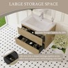 Whisen Floating Wall-Mounted Bathroom Vanity with Resin Sink, Water-Resistant Timber Cabinet and 2 Storage Drawers - 3 of 4