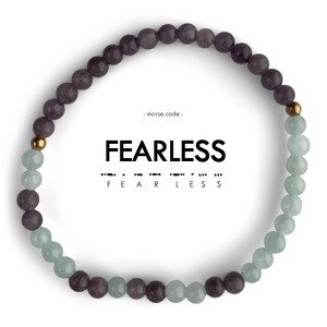 ETHIC GOODS Women's 4mm Morse Code Bracelet [FEARLESS] - 1 of 4