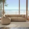 Christopher Knight Home Isolde Contemporary 104" 4-Seater L-Shaped Boucle Upholstery Curved Sectional Sofa Camel - 2 of 4