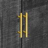 XIYUYEU Retro Minimalist Curved Sideboard with Gold Handles and Adjustable Dividers for Living Room or Dining Room - 4 of 4