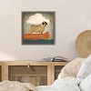 Amanti Art Pug Canoe Co by Ryan Fowler Framed Canvas Wall Art - 3 of 4