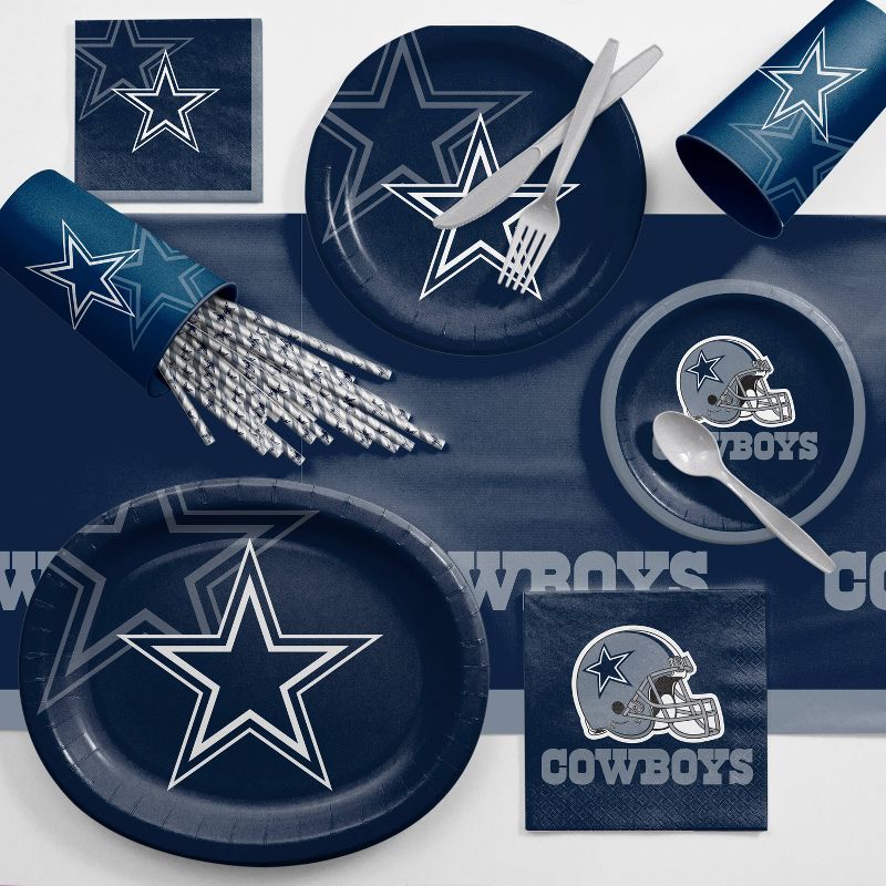 24ct Dallas Cowboys Football Paper Plates, 3 of 4