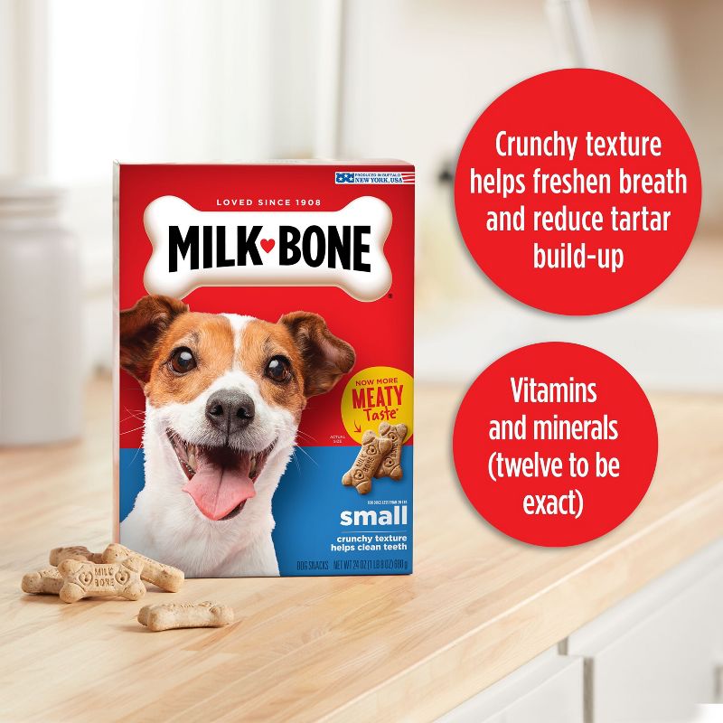 Milk-Bone Original Beef Flavor Biscuits Dog Treats - Small -24oz, 4 of 9