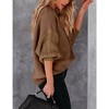 Women's Sweater Long Sleeve Top Rib Knit Crew Neck Sweate - 4 of 4