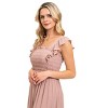 August Sky Women's Smocked Bodice Midi Dress - 4 of 4