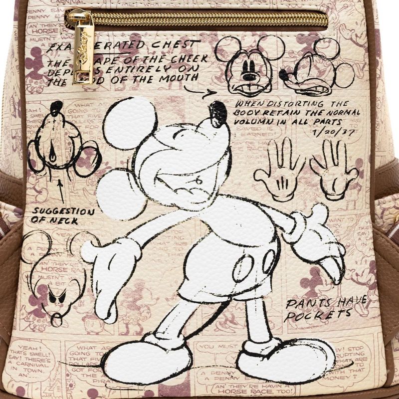 Mickey Mouse WondaPop 11" Vegan Leather Fashion Mini Backpack, 3 of 8