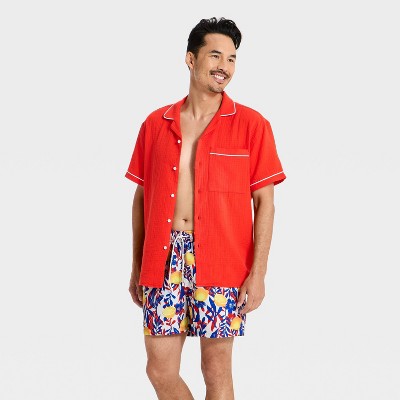 Мужские брюки Goodfellow & Co Men's 5" Palm Print Swim Trunks - Goodfellow & Co™ Lemon Yellow L — фото 3