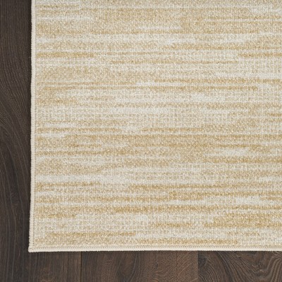 Ivory Gold 8' x 10' Synthetic Easy Care Rectangular Rug