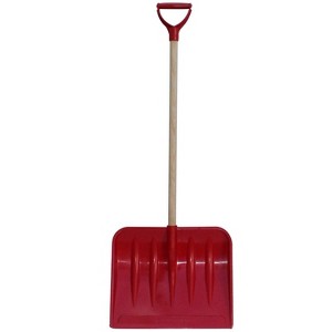 Flexible Flyer Kid's Snow Shovel: Plastic & Wood Sled, 150lb Capacity - 1 of 3
