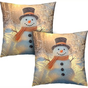 LISM Pillow Covers Cotton Linen Throw Pillow Case Set of 2 - 1 of 4