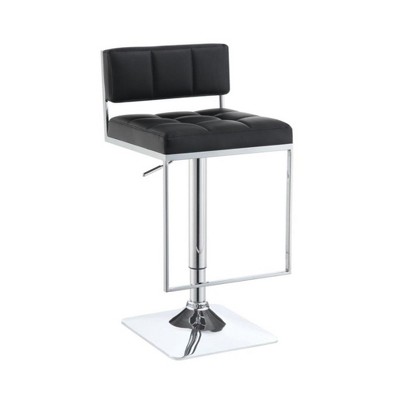 Simple Relax Faux Leather and Metal Adjustable Bar Stool