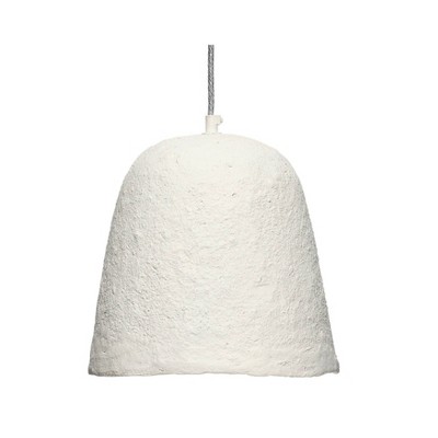 Splendor Home Jules Paper Mache Pendant: Nautical Coastal Decor, UL Listed, 40W, Adjustable Height